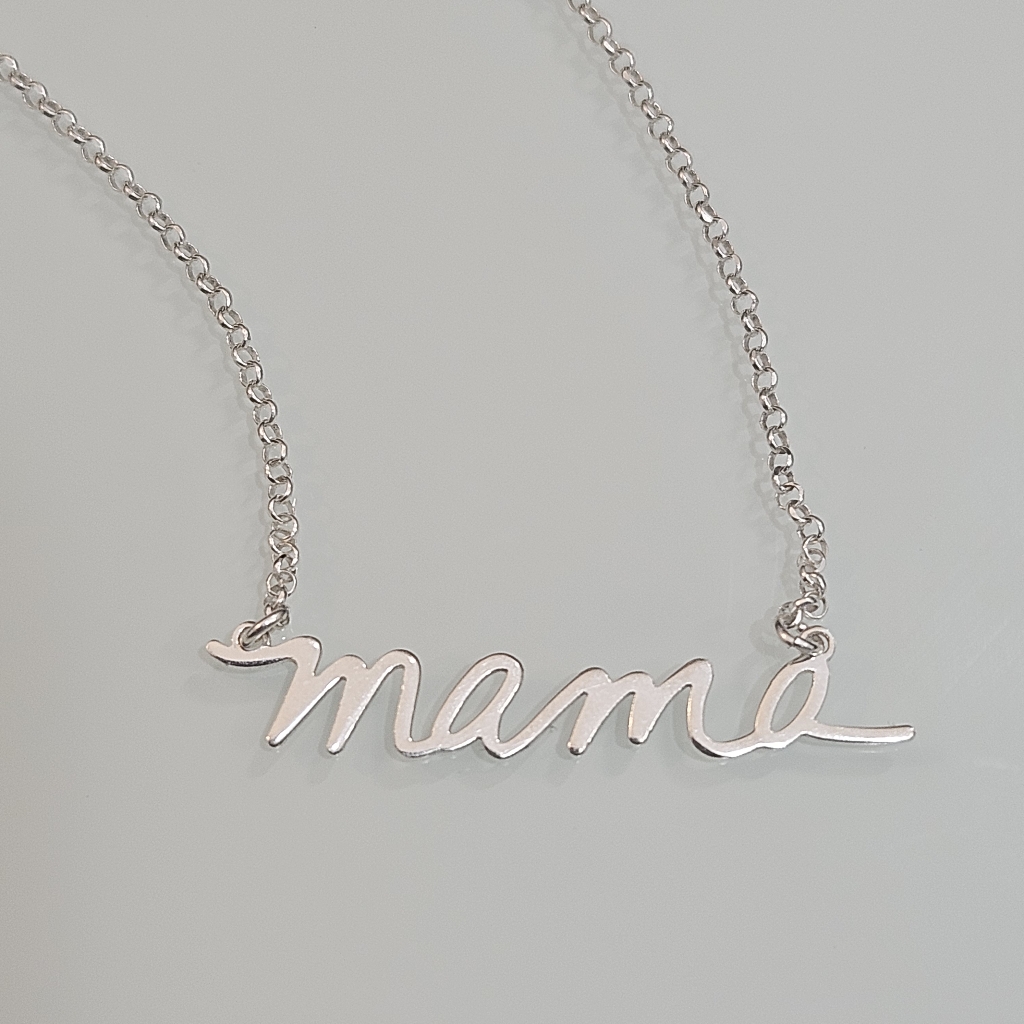 Dyadema Mama 925 Italy Necklace 185 Necklace 2 Extender Sterling Silver 35$